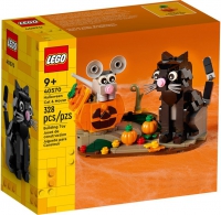 40570 brick headz Halloween kat en muis