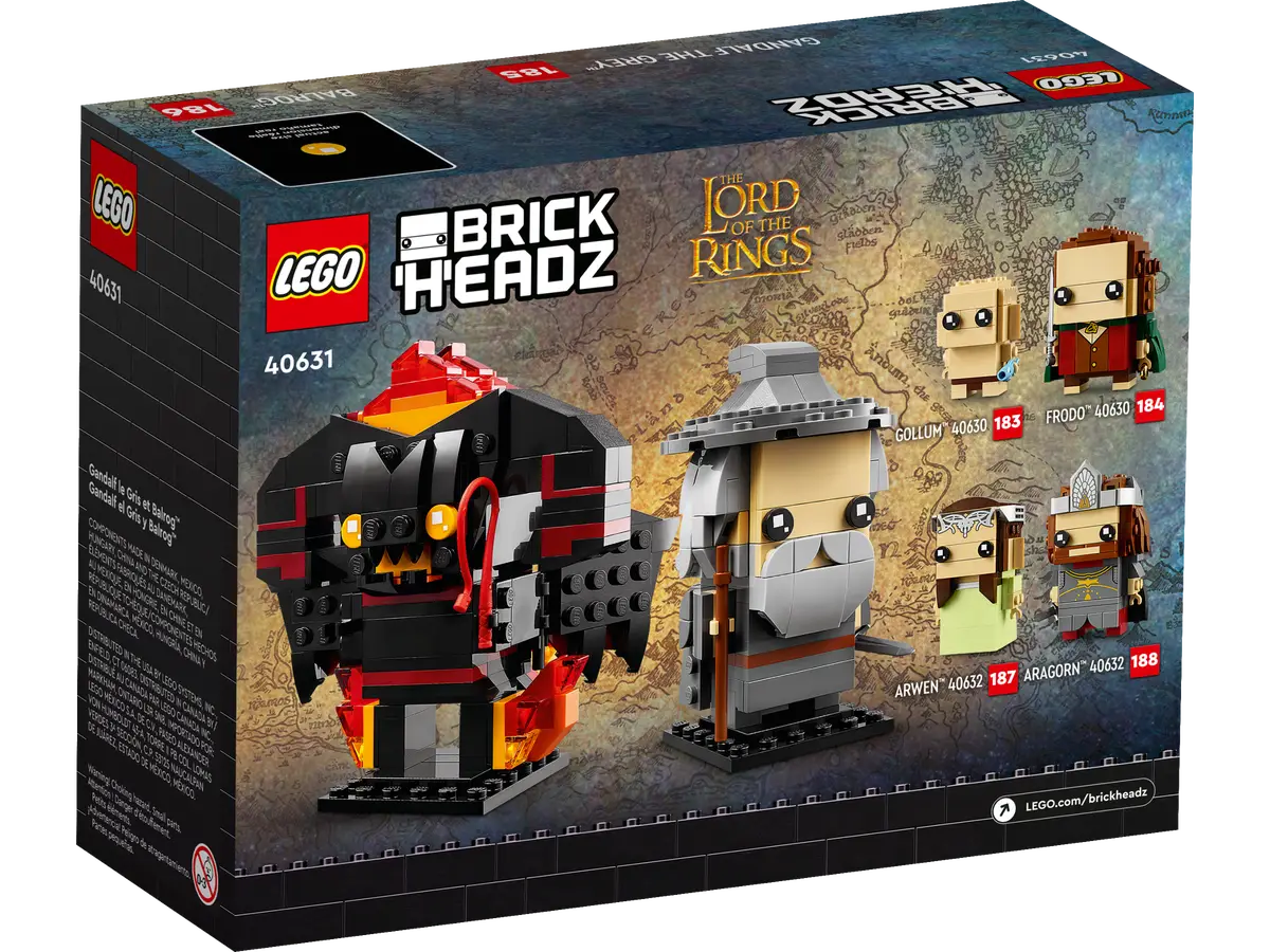 40631 Brick Heads Gandalf de Grijze™ & Balrog™